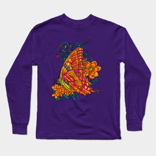 Tie Dyed Butterfly Long Sleeve T-Shirt